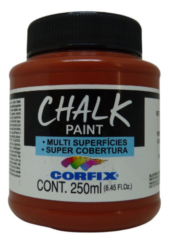 Tinta Chalck Paint Corfix 488 Vermelho Country 250ml 0