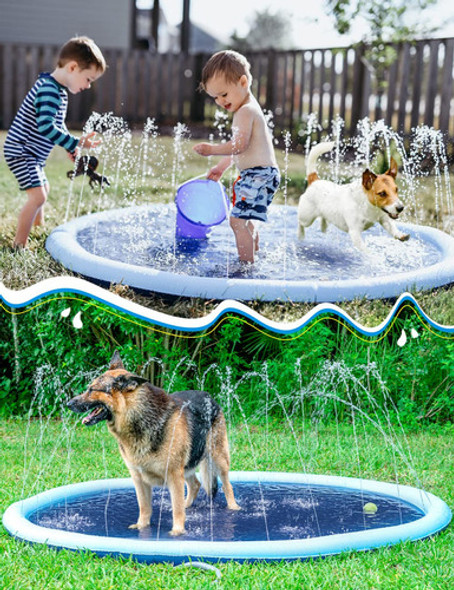 Splash Pad Sprinkler Jasonwell Para Crianças E Cães 1