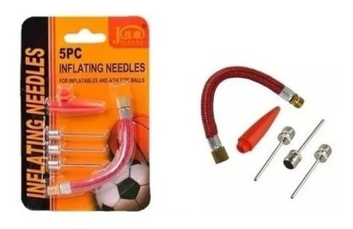 Set Manguera + Pico Inflador Estilo Americano Pelota Futbol 0