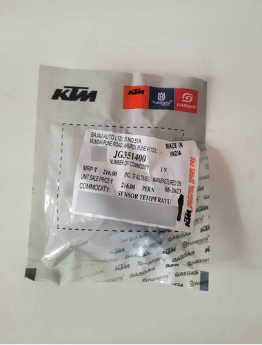 Bulbo Temperatura Completo Ktm Original Duke 200/250/390 Adv 1