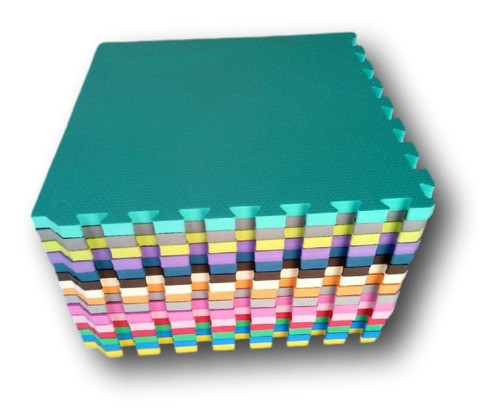 Kit 12 Tatames Tapetes Eva 50cm X 50cm X 3cm 30mm C/ Borda 0