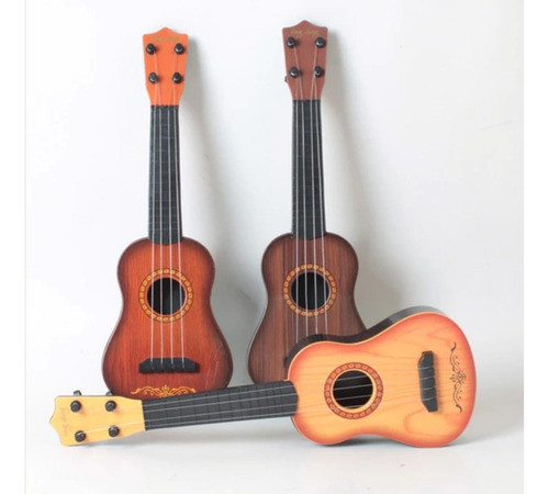 Guitarra Clásica Infantil Símil Madera Con Pua 59cm Música 1