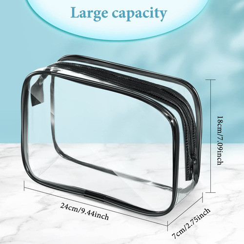 Weewooday Bolsa De Cosmticos Transparente De Pvc Con Cremall 1