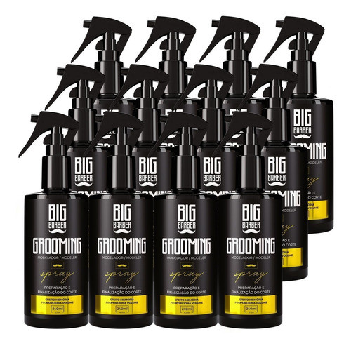 Grooming Modelador Big Barber 240ml Para Barba Bigode 12 Und 0