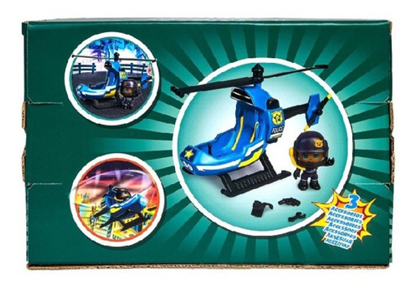 Playset Pinypon Action Helicóptero De Policía Original 1