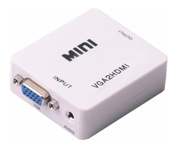 Conversor Vga A Hdmi Activo Conecta Pc Notebook A Tv Tele + 0 Conversor Vga A Hdmi Activo Conecta Pc Notebook A Tv Tele + 0