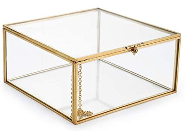 Caja Organizadora De Joyeria De Vidrio Vintage Hipiwe - Caj 0