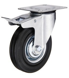 Rueda Giratoria De 160mm Con Freno 1