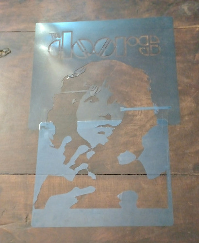 Stencil Jim Morrison The Doors Placa De Acetato 28,5 X 45,5 0