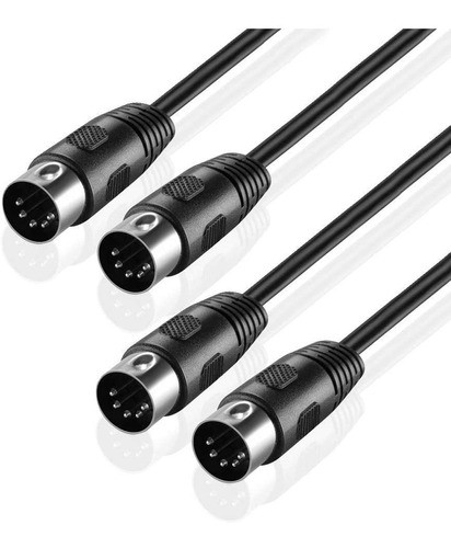 2 Paquetes De 5 Pines Din Macho Audio Midi A Midi Conector 0
