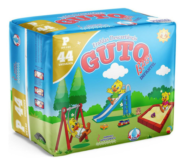 Fralda Guto Baby M C/44 Unidades 0