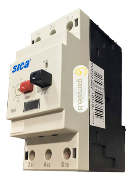 Guardamotor Protector Trifasico M32 40-63a Sica 761101 1