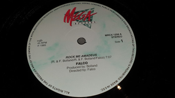 Falco Rock Me Amadeus Vinilo Maxi Dinamarca Rareza 1985 1