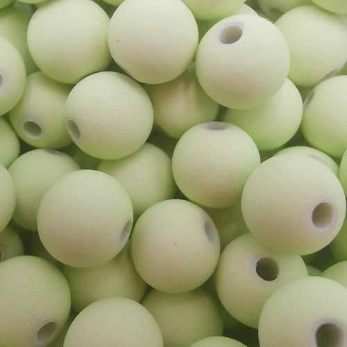 Perola Inteira Com Furo 10mm Fosca C/100g Ro.150342 Verde 22 0