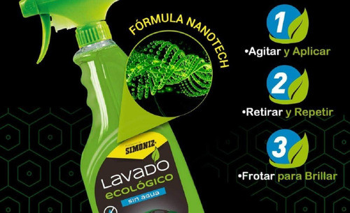 Lavado Ecologico Simoniz Sin Agua 1 Litro 1