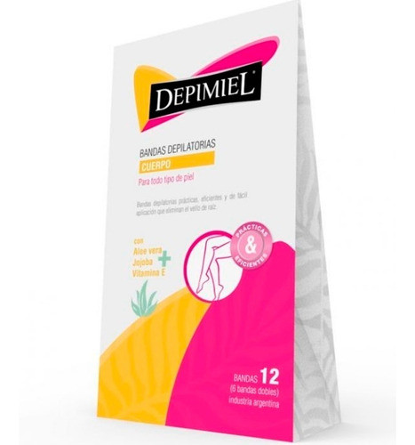 Kit Bandas Depiladoras Corporales 3 Cajas X 12 Depimiel 1