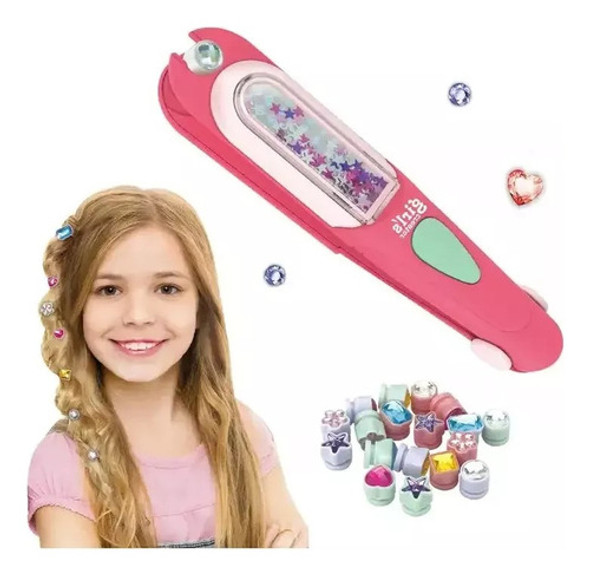 Set Peluqueria Decora Aplica Brillos Para El Pelo Infantil 0