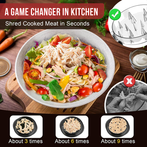 Desmenuzadora De Pollo Soulife, 20 Cm, Diseño Ergonómico 1