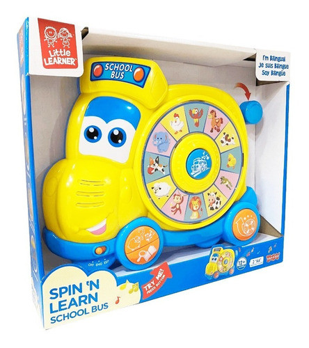 Micro Escolar Didactico Con Luz Y Sonido Bilingue 0