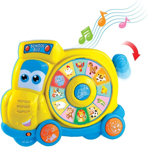Micro Escolar Didactico Con Luz Y Sonido Bilingue 1