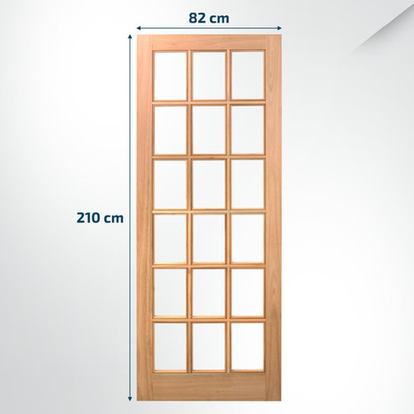 Folha De Porta Maciça 210x82cm Eucalipto Pm14 Estilo 1