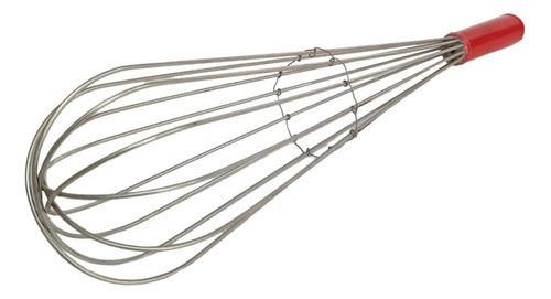 Batidor Manual Estañado 45 Cm 6 Varillas Mango Siliconado 0