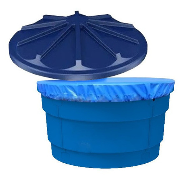 Capa Caixa Dagua Redonda 500 Litros Proteção Dengue 0