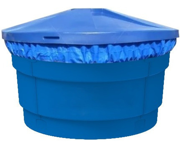 Capa Caixa Dagua Redonda 500 Litros Proteção Dengue 1