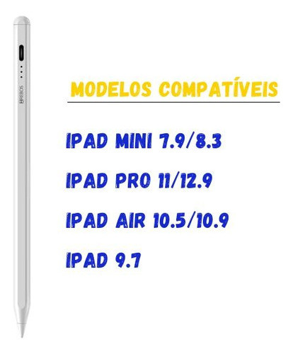 Caneta Pencil Touch Para iPad Pro Mini Air Palm Rejection 1