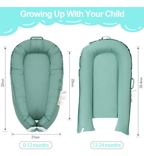 Asiento Portátil Ajustable De Algodón Para 0-24 Meses 1