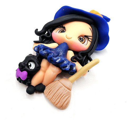 Enfeite Biscuit - Meninas Halloween 5 - C/8 - Sortido 1