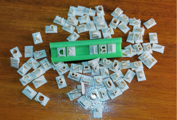 Sellos Abecedario Cookies, Porcelana, Fondant 0