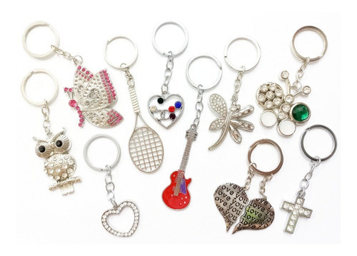 Pack X 10 Llaveros Souvenirs Varios Modelos 0