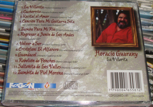 Horacio Guarany La Villerita Cd Nuevo Kktus 1