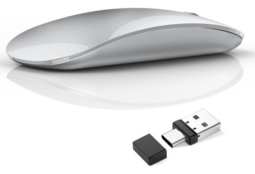 Uiosmuph Raton Inalambrico, Usb C Recargable, Mouse Silencio 0