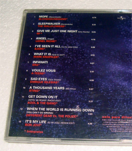 Universal Difusion Lionel Richie Sting Bjork Bon Jovi Cd 1