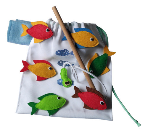 Juego De Pesca Infantil En Fieltro 0