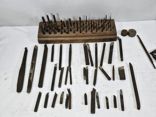 Lote De Herramientas Para Torno Matricero Puntas  Y Machos 1