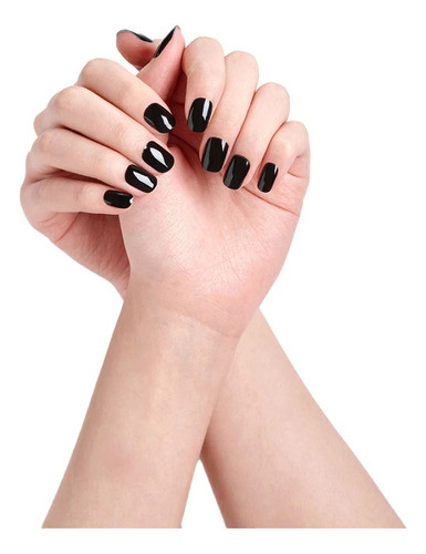Uñas Stickers En Gel Hortensia Dashing Diva True Black 1