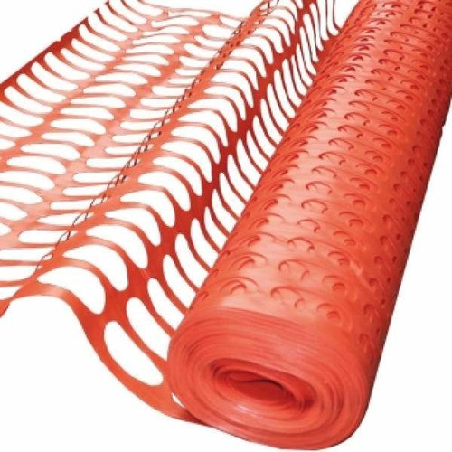 Malla Naranja Seguridad Para Obra Construcción 1.2 X 50 Mts! 1