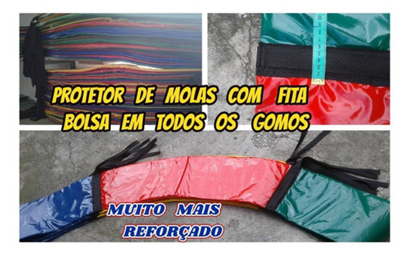 Protetor De Molas Reforçado Para Pula Pula 2.44 Mts+brinde 1