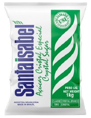 Açúcar Cristal Santa Isabel 1kg Kit C/12 0