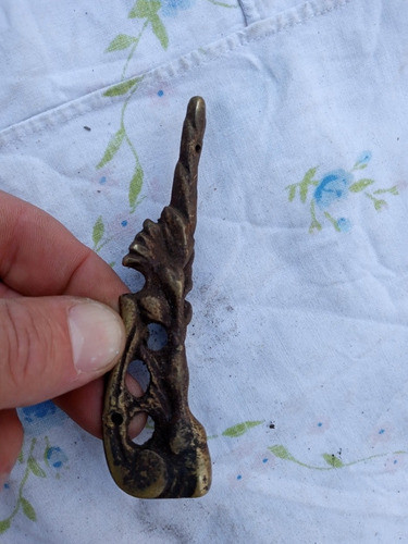 1 Antigua Pata Terminacion Bronce 3,2 Ancho X 11 Alto 1