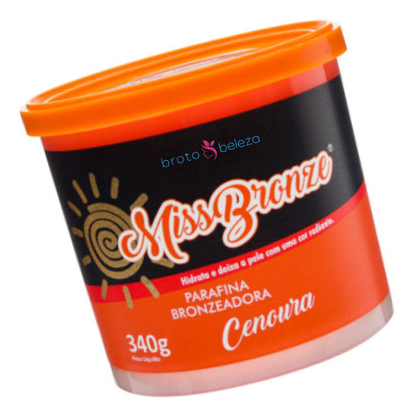 Missbronze Parafina Bronzeadora Pele Morena 340g #cenoura 0