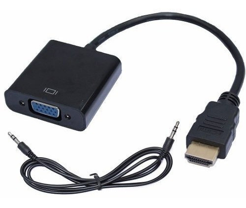 Conversor Adaptador Activo Hdtv A Vga C/cable Audio 0