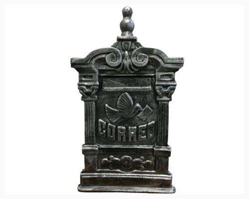 Para Tu Jardin...buzón Cartero Artesanal Fundición Aluminio 0