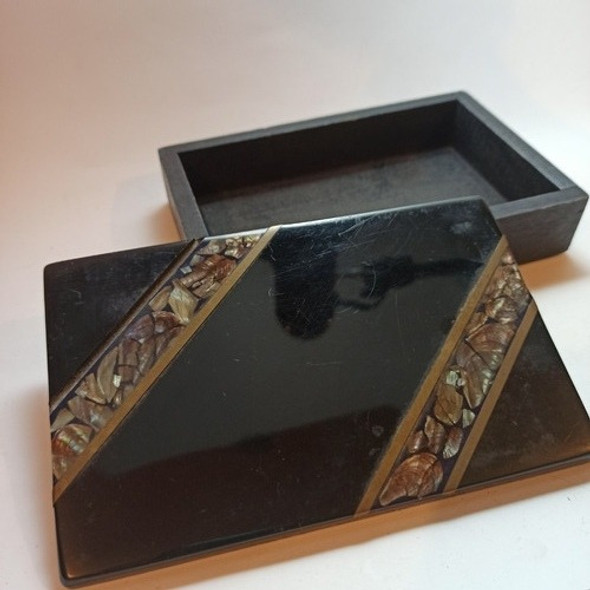 Caja Con Detalles En Nácar Y Bronce! 0