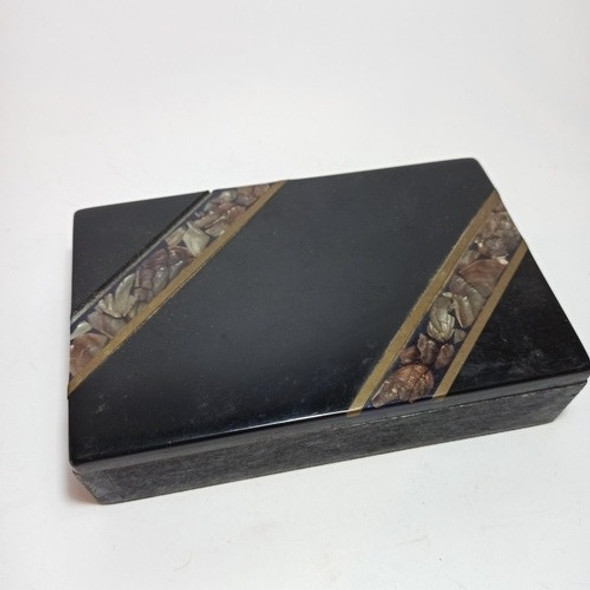 Caja Con Detalles En Nácar Y Bronce! 1