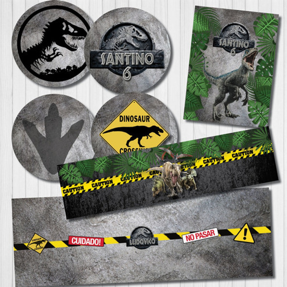 Kit Imprimible Personalizado Jurassic World Dinosaurios 1 Kit Imprimible Personalizado Jurassic World Dinosaurios 1