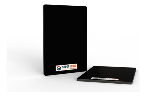 Chapa Placa De Acm Preto Fosco 1,22 X 5,0 3mm Superlight 0 Chapa Placa De Acm Preto Fosco 1,22 X 5,0 3mm Superlight 0